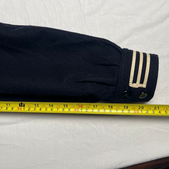 1940s WW2 US Navy Coast Guard Blue Wool Uniform Cracker Jack Sailor 38R - Picture 5 of 6